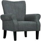 Modern 31.5 Arm Chair with Wood Legs