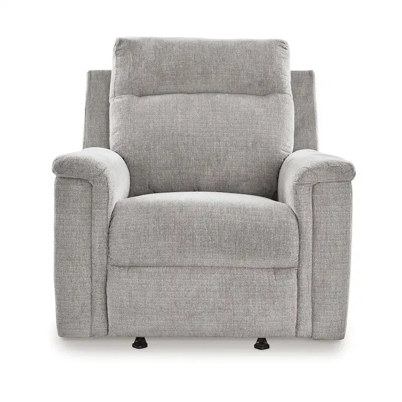 Fauteuil inclinable et basculant électrique Ash Gray, micro-chenille, une place