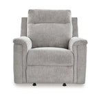 Fauteuil inclinable et basculant électrique Ash Gray, micro-chenille, une place