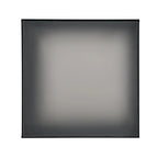 Table basse carrée noire/blanche avec lumières LED 16 couleurs et plateau en verre trempé dépoli