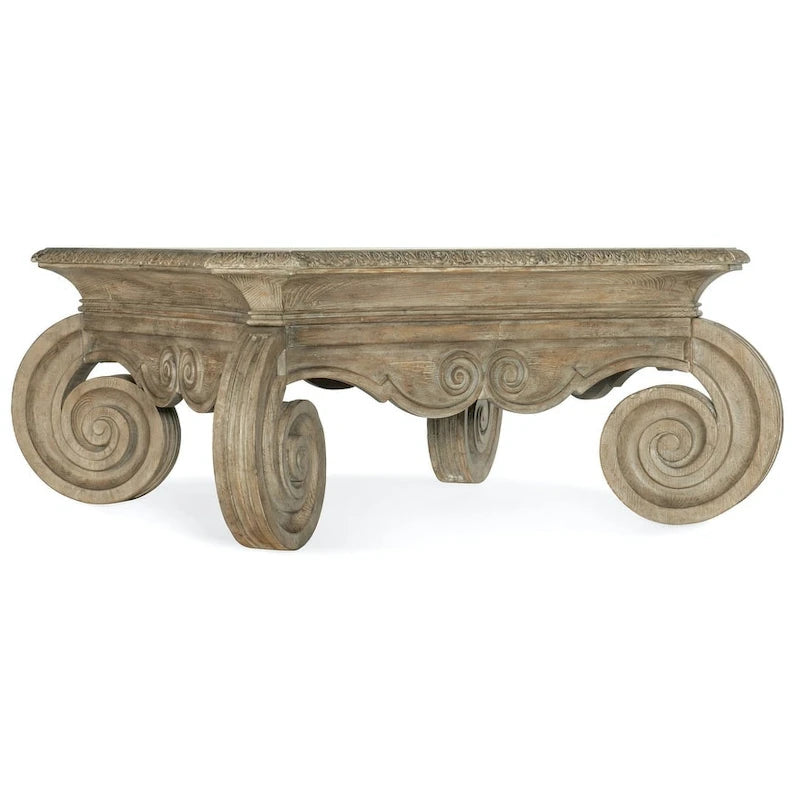 Table basse carrée en ardoise antique, style européen traditionnel, 4 places