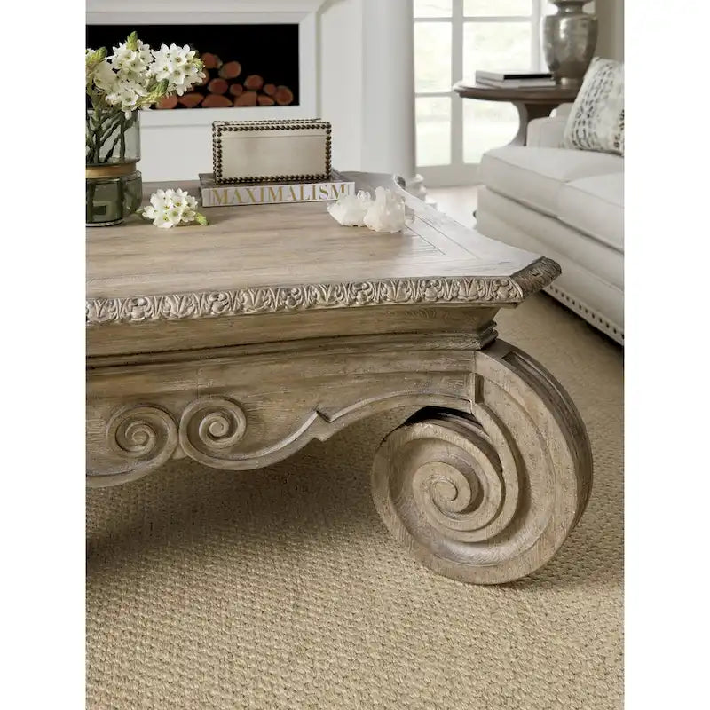 Table basse carrée en ardoise antique, style européen traditionnel, 4 places