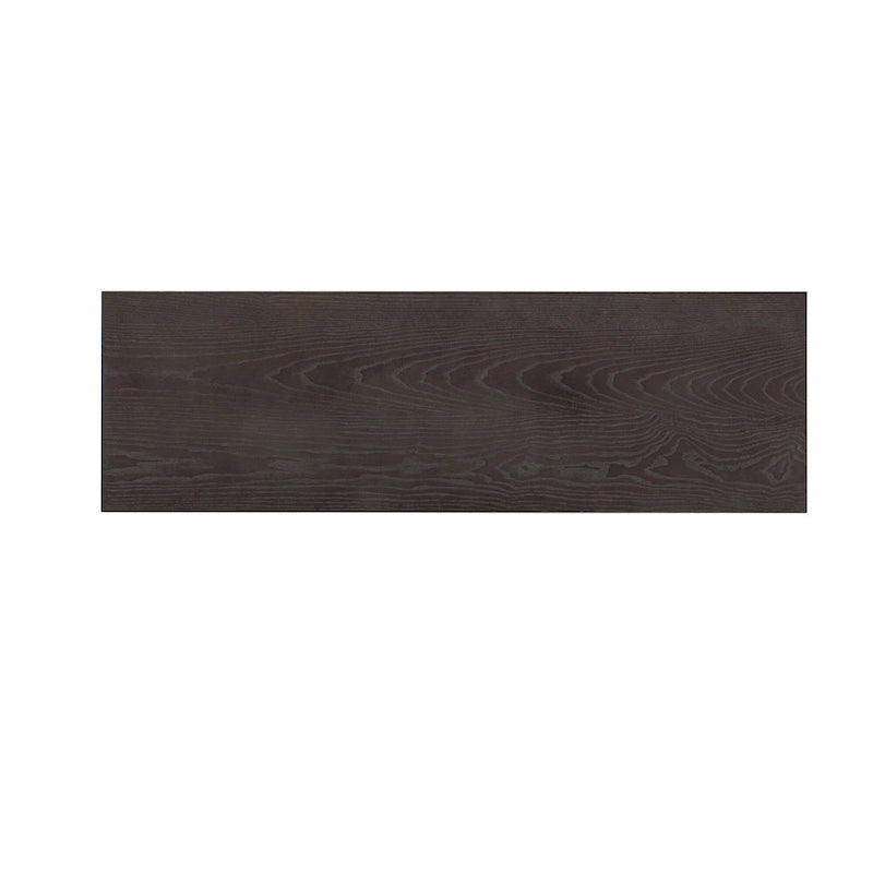 Console à rayures marron / noir / bleu marine avec 2 tiroirs et étagère inférieure – 1 place