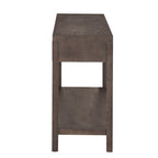 Console à rayures marron / noir / bleu marine avec 2 tiroirs et étagère inférieure – 1 place