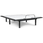 Matelas en mousse à mémoire de forme et ensemble sommier réglable 12 po noir/blanc – Grand lit/Très grand lit, 2 personnes