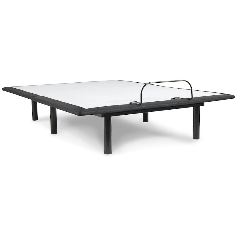 Matelas en mousse à mémoire de forme et ensemble sommier réglable 12 po noir/blanc – Grand lit/Très grand lit, 2 personnes