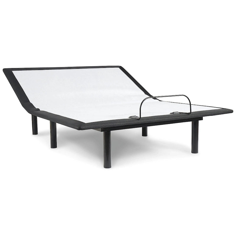 Matelas en mousse à mémoire de forme et ensemble sommier réglable 12 po noir/blanc – Grand lit/Très grand lit, 2 personnes