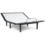 Matelas en mousse à mémoire de forme et ensemble sommier réglable 12 po noir/blanc – Grand lit/Très grand lit, 2 personnes