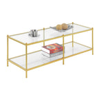 Table basse 2 niveaux chrome et verre – Style moderne pour salon, peut accueillir 1 à 4 personnes