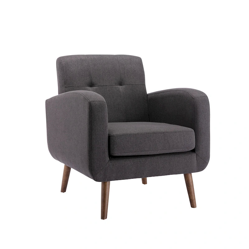 Fauteuil capitonné, options tissu et PU, une place – Plusieurs coloris