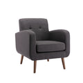 Fauteuil capitonné, options tissu et PU, une place – Plusieurs coloris
