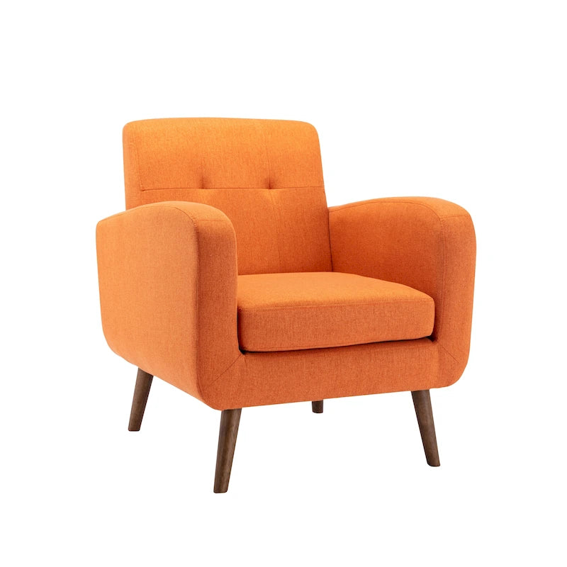 Fauteuil capitonné, options tissu et PU, une place – Plusieurs coloris