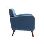 Fauteuil capitonné, options tissu et PU, une place – Plusieurs coloris