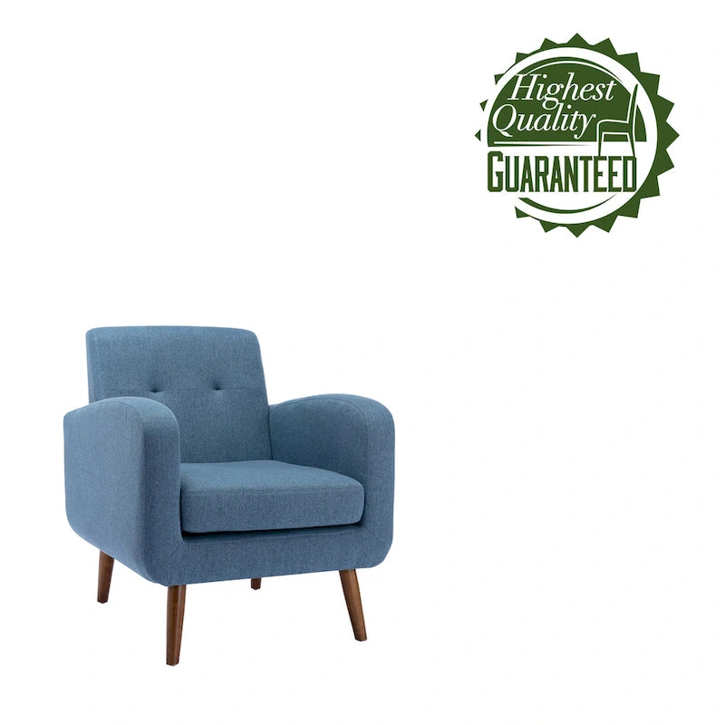 Fauteuil capitonné, options tissu et PU, une place – Plusieurs coloris