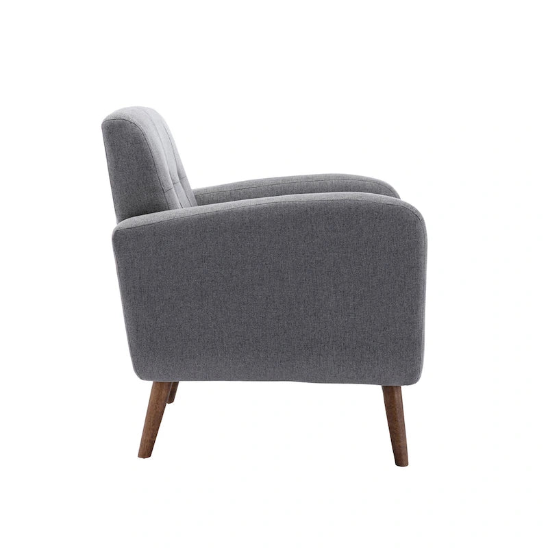 Fauteuil capitonné, options tissu et PU, une place – Plusieurs coloris