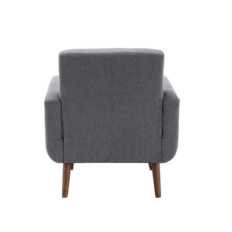 Fauteuil capitonné, options tissu et PU, une place – Plusieurs coloris