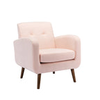Fauteuil capitonné, options tissu et PU, une place – Plusieurs coloris