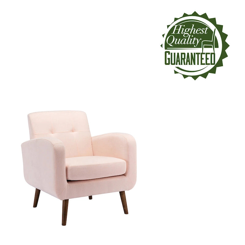 Fauteuil capitonné, options tissu et PU, une place – Plusieurs coloris