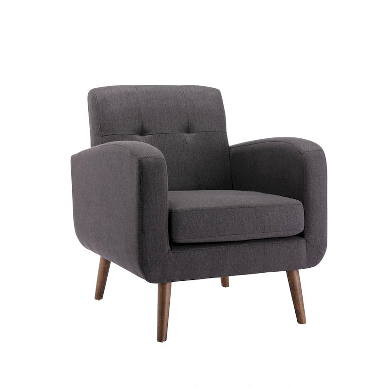 Fauteuil capitonné, options tissu et PU, une place – Plusieurs coloris