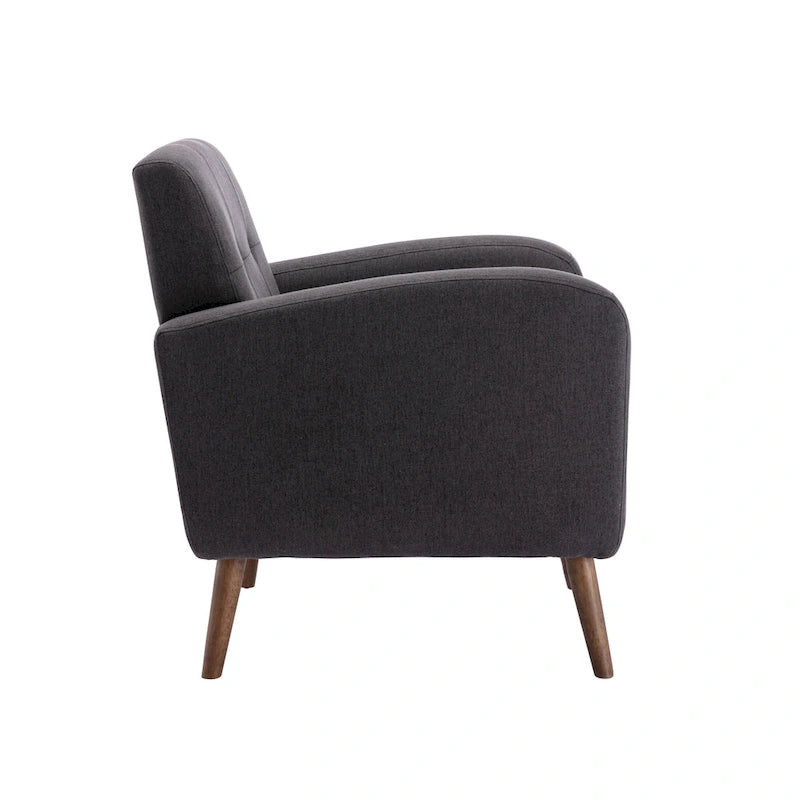 Fauteuil capitonné, options tissu et PU, une place – Plusieurs coloris