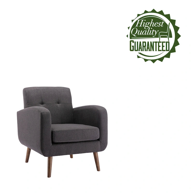 Fauteuil capitonné, options tissu et PU, une place – Plusieurs coloris