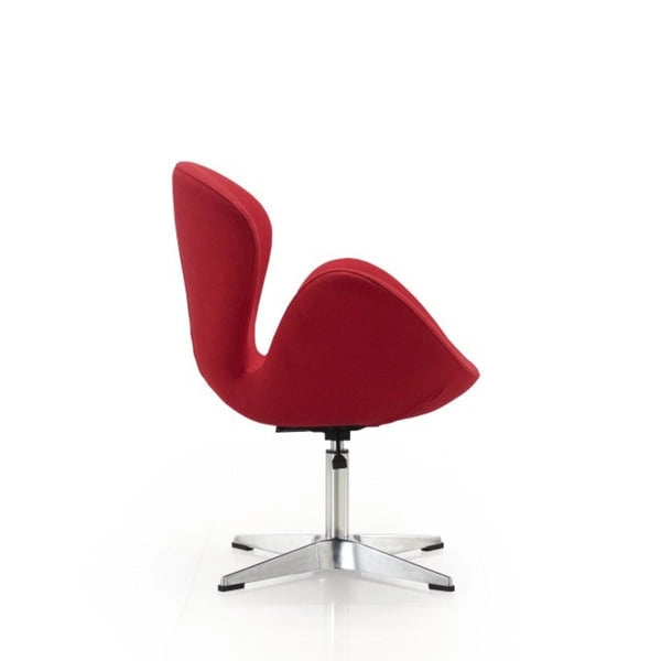 Fauteuil d'appoint pivotant réglable en tissu rouge / orange / gris / vert / bleu – Monoplace