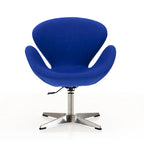 Fauteuil d'appoint pivotant réglable en tissu rouge / orange / gris / vert / bleu – Monoplace