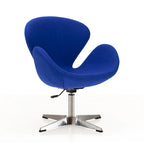 Fauteuil d'appoint pivotant réglable en tissu rouge / orange / gris / vert / bleu – Monoplace