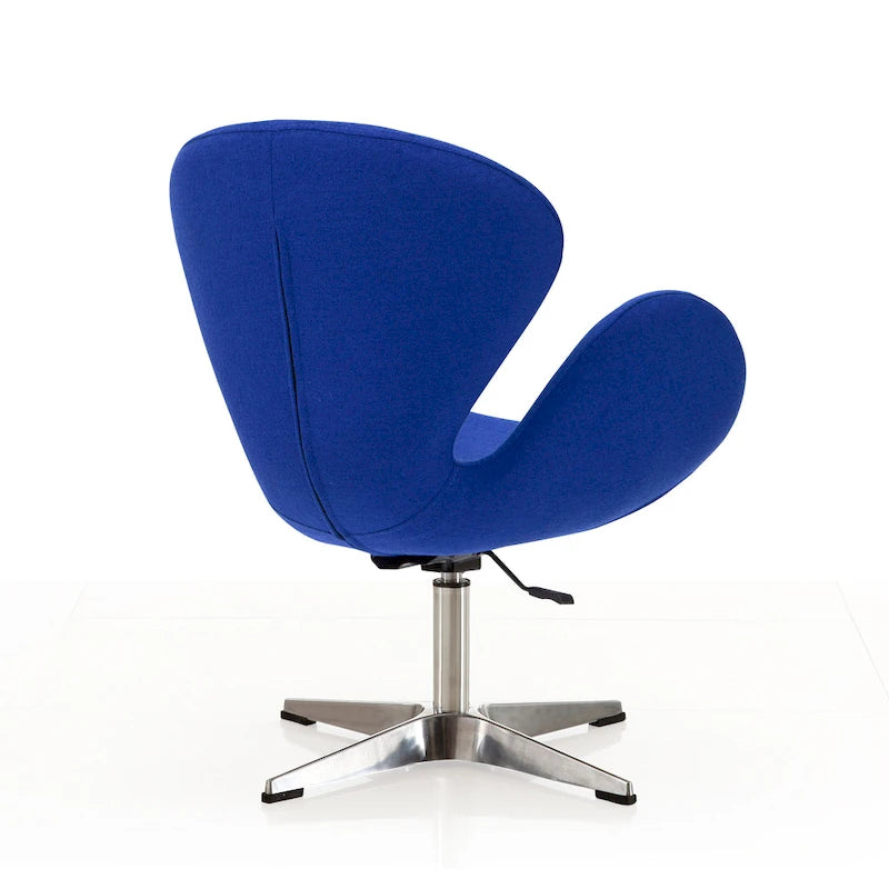Fauteuil d'appoint pivotant réglable en tissu rouge / orange / gris / vert / bleu – Monoplace