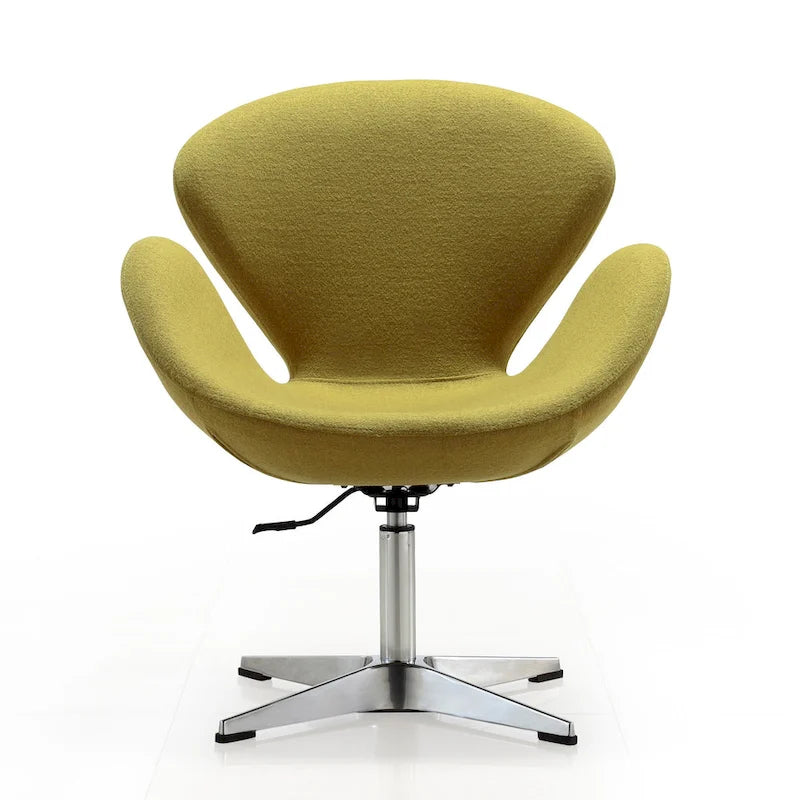 Fauteuil d'appoint pivotant réglable en tissu rouge / orange / gris / vert / bleu – Monoplace