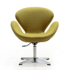 Fauteuil d'appoint pivotant réglable en tissu rouge / orange / gris / vert / bleu – Monoplace