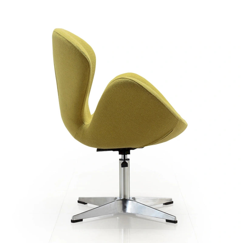 Fauteuil d'appoint pivotant réglable en tissu rouge / orange / gris / vert / bleu – Monoplace