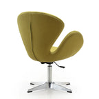 Fauteuil d'appoint pivotant réglable en tissu rouge / orange / gris / vert / bleu – Monoplace