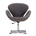 Fauteuil d'appoint pivotant réglable en tissu rouge / orange / gris / vert / bleu – Monoplace