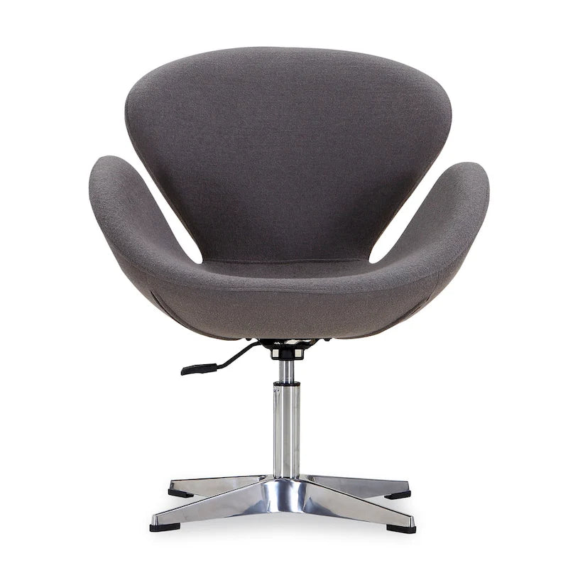 Fauteuil d'appoint pivotant réglable en tissu rouge / orange / gris / vert / bleu – Monoplace