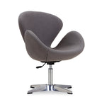 Fauteuil d'appoint pivotant réglable en tissu rouge / orange / gris / vert / bleu – Monoplace