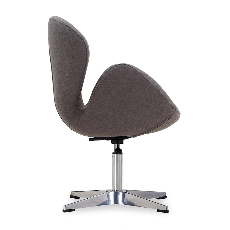 Fauteuil d'appoint pivotant réglable en tissu rouge / orange / gris / vert / bleu – Monoplace