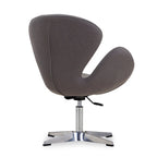 Fauteuil d'appoint pivotant réglable en tissu rouge / orange / gris / vert / bleu – Monoplace