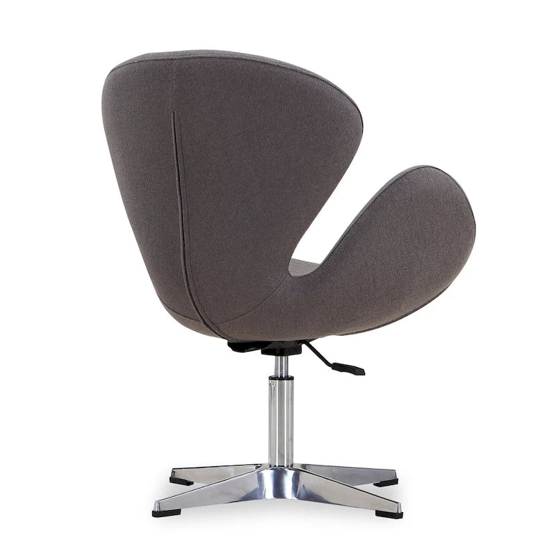 Fauteuil d'appoint pivotant réglable en tissu rouge / orange / gris / vert / bleu – Monoplace