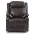 Fauteuil inclinable à bascule en similicuir, un place – Gris / Rouge / Crème / Marron foncé / Noir / Perle