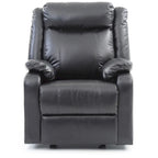 Fauteuil inclinable à bascule en similicuir, un place – Gris / Rouge / Crème / Marron foncé / Noir / Perle