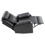 Fauteuil inclinable à bascule en similicuir, un place – Gris / Rouge / Crème / Marron foncé / Noir / Perle