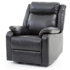 Fauteuil inclinable à bascule en similicuir, un place – Gris / Rouge / Crème / Marron foncé / Noir / Perle