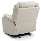 Fauteuil inclinable à bascule en similicuir, un place – Gris / Rouge / Crème / Marron foncé / Noir / Perle