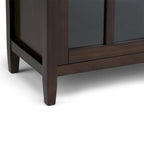 Meuble TV en bois – Brun Miel/Doré Clair/Tabac | Style Shaker