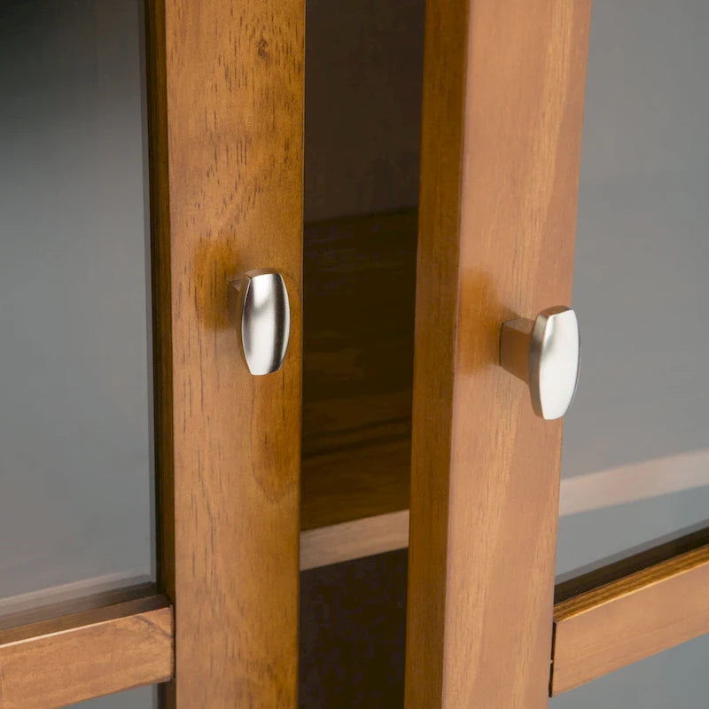 Meuble TV en bois – Brun Miel/Doré Clair/Tabac | Style Shaker