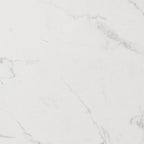 Table console moderne aspect marbre blanc/noir pour 1 personne