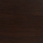 Table basse ronde du milieu du siècle – Espresso et Noyer, assemblage à 2 personnes