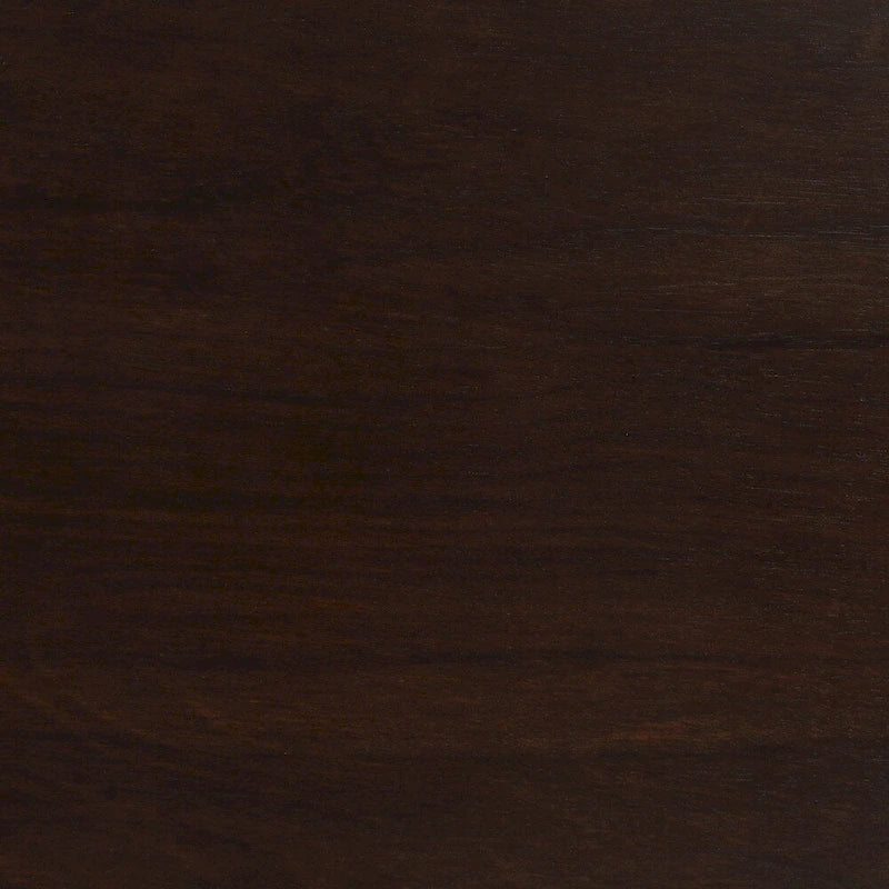 Table basse ronde du milieu du siècle – Espresso et Noyer, assemblage à 2 personnes