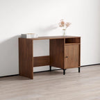 Bureau 1 porte, finition mate blanche, utilisateur unique